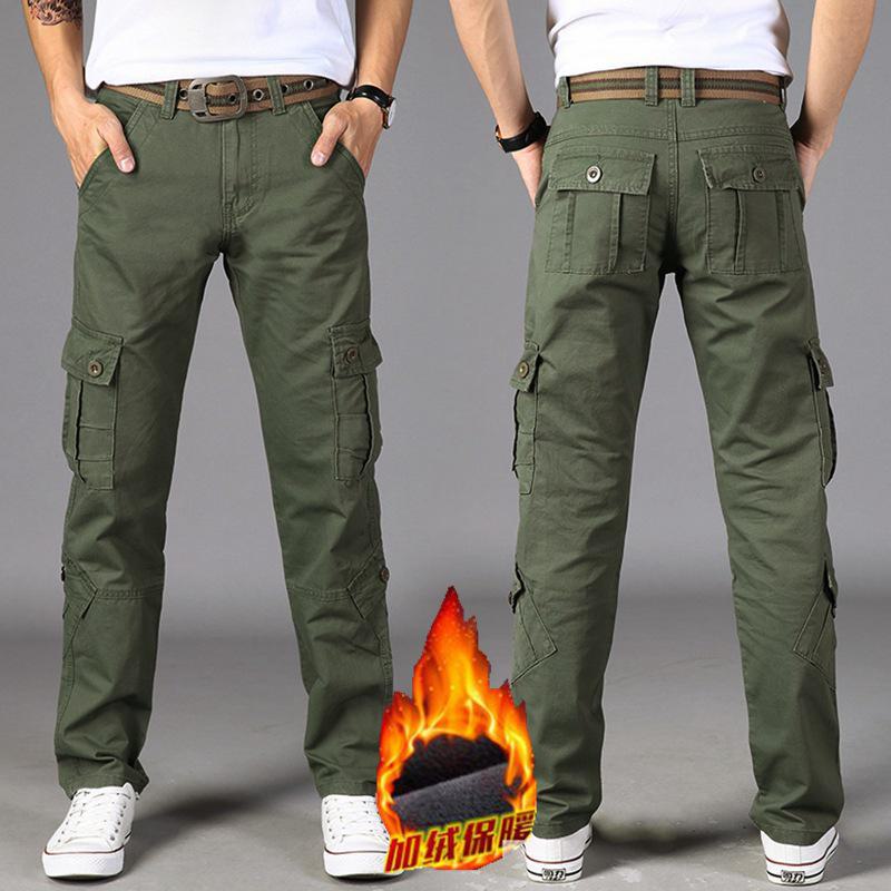 Herren Trendiger Plüsch Overall Lässige Lockere Gerade Hose - Warme und Modische Oberbekleidung