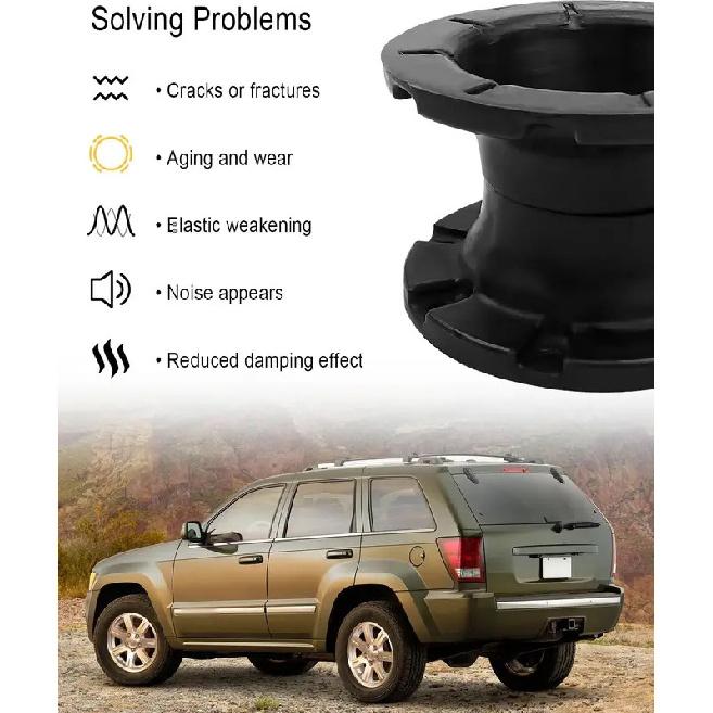 2PCS 52089341AC Rear Coil Spring for Grand Cherokee WK 2005-2010 Commander XK 2006-2010 Liberty KK 2008-2012