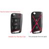 Carbon Fiber Car Key Case Cover For Vw Volkswagen Polo Golf4 Mk7 Golf7 T5 Skoda Octavia A5 A7 Leon Ibiza Ateca Kodiaq
