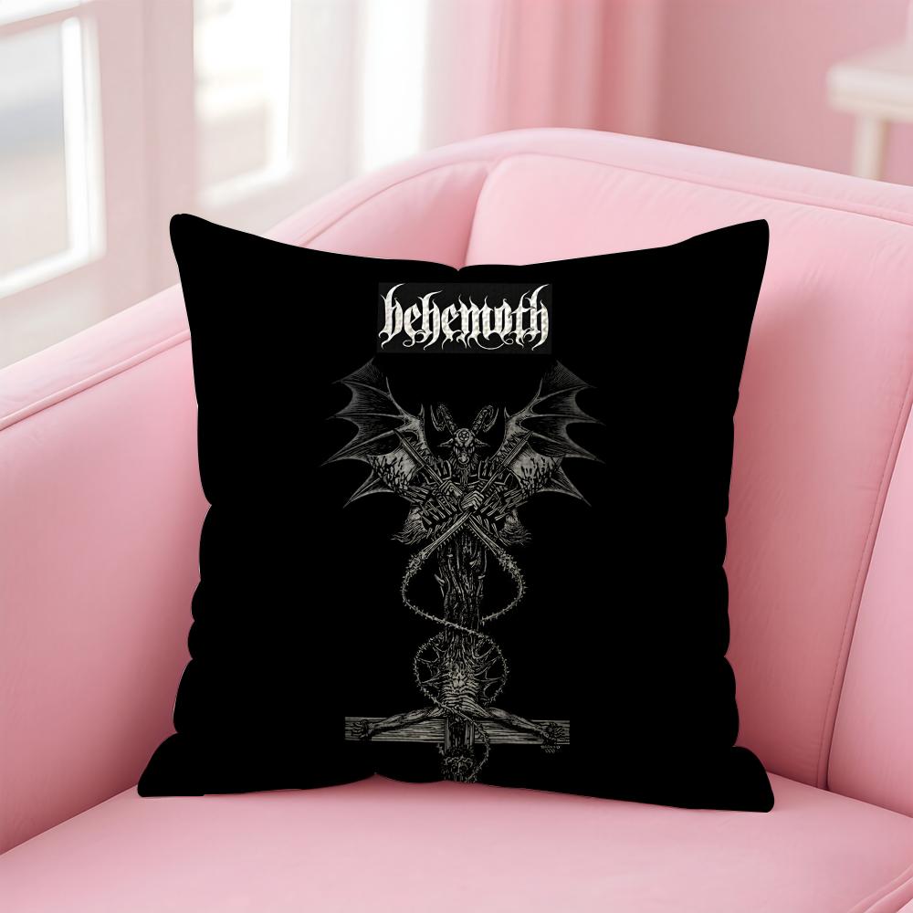 

BBEHEMOTH Band Cushion Cover Natural Linen Pillow Case DoubleSided Print Decorative Sofa Pillowcase Home Decor Gift 30x30cm