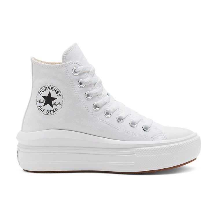 Converse Chuck Taylor All Star High Move White Ivory Women Sneakers Natural-Ivory Black 568498C