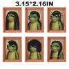 6 Styles Cute Retro Framed Art Magnet, Funny Retro Art Wooden Magnet Frames With Strong Hold, Quirky Fridge Magnet For Fridge