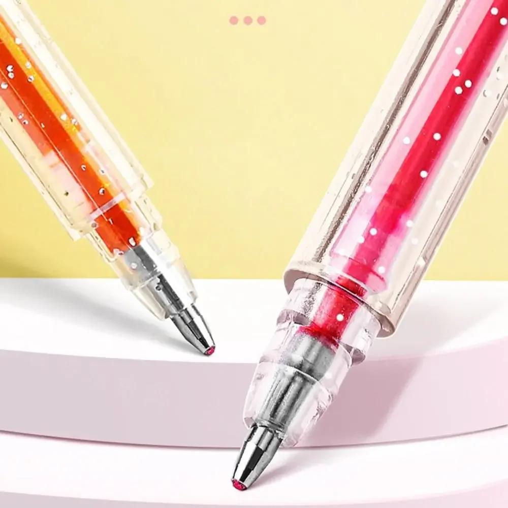 8/12/24/36/48/60 Farben 8/12/24/36/48/60 Farben Glitzer Gelstift Große Kapazität DIY Handschrift Glänzender Textmarkerstift
