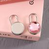 Mini Round Shape Padlock Luggage Hardware Locks W/Keyfor Jewelry Box Suitcase