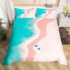 Princess Castle Bedding Set Cartoon Duvet Cover Pillowcase Girl Pink Quilt Cover for Children Gift Single Double Large Size