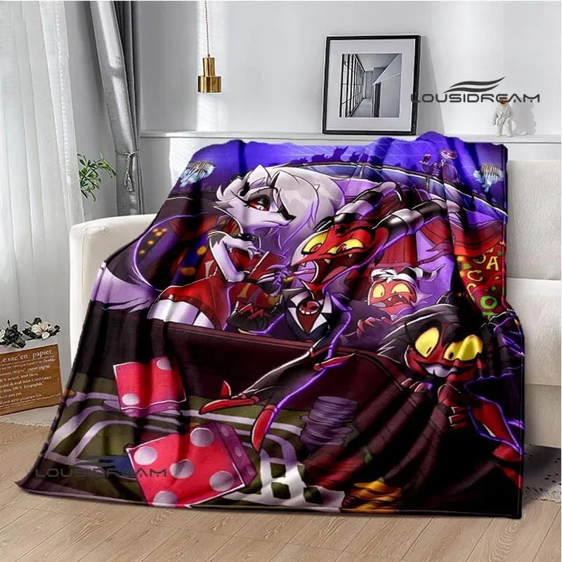 H-Helluva-Boss Cartoon printed blanket Warm Flannel blankets Picnic blanket throw blankets Home bed linings Birthday Gift