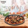Poêle À Paella Induction 46cm 11-12 Portions, Antiadhésive Sans PFOA, Aluminium Briebe Zafrán Noir 00959