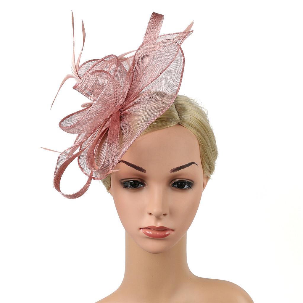 Buy Women's Fascinator Hat Imitation Sinamay Feather Tea Party Pillbox