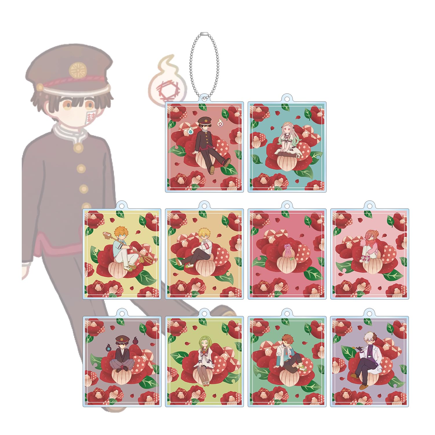 

Short Anime School Boy Trading Botania Acrylic Keychains Box of 10 After Hanako-kun