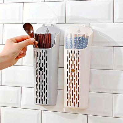 Plastic Kitchen Cutlery Storage Box Utensil Holder Knife Fork Spoon Chopsticks Drying Rack Organizer Tableware Drainer