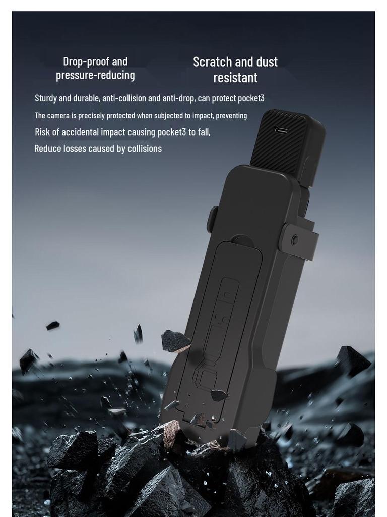 DJI Pocket 3 Magnetic Lens Flip Cover & Screen Protector Accessory for OSMO Action Camera