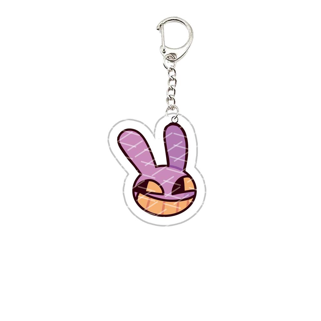 Acryl De Verbazingwekkende Digitale Circus Sleutelhanger Pomni Jax Ragatha Gangle Kinger Sleutelhanger Sleutelketting voor Accessoires Tas Fans Cadeau