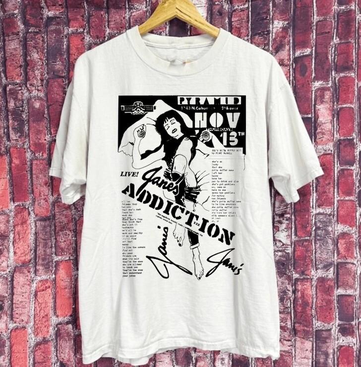 Jane s Addiction album rock band white t-shirt S-2345XL QT1503 Unisex T-Shirt S