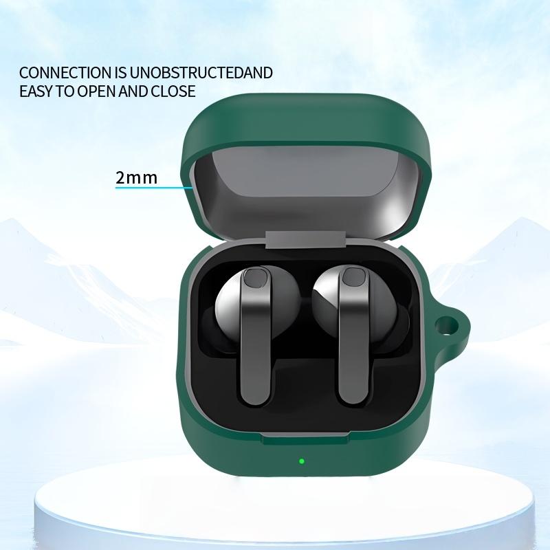 Silicone Earphone Case Cover for Samsung Galaxy Buds 4 Headphone Protective Shell with Hook for Galaxy Buds 4 Pro