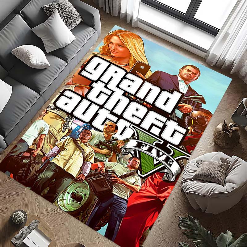 Grand Theft Auto V: Приключения ковровые напольные коврики Декор для дома Украшение для общежития Подушка для офисного кресла Искусство