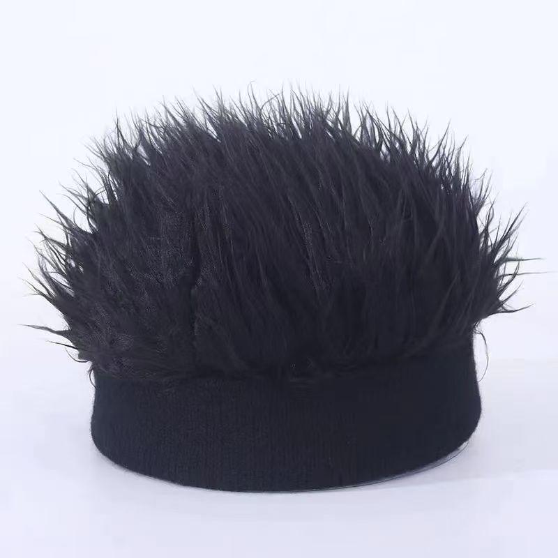 Men's Retro Brimless Knit Hat: Autumn & Winter Trendy Street Style