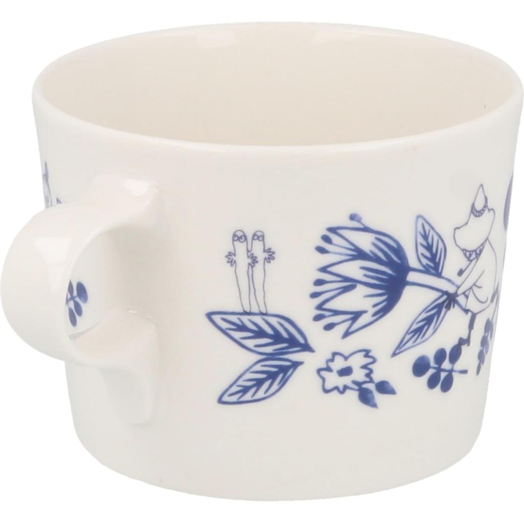 Moomin Blue Flora Ceramic Kobana Mug, 260ml,