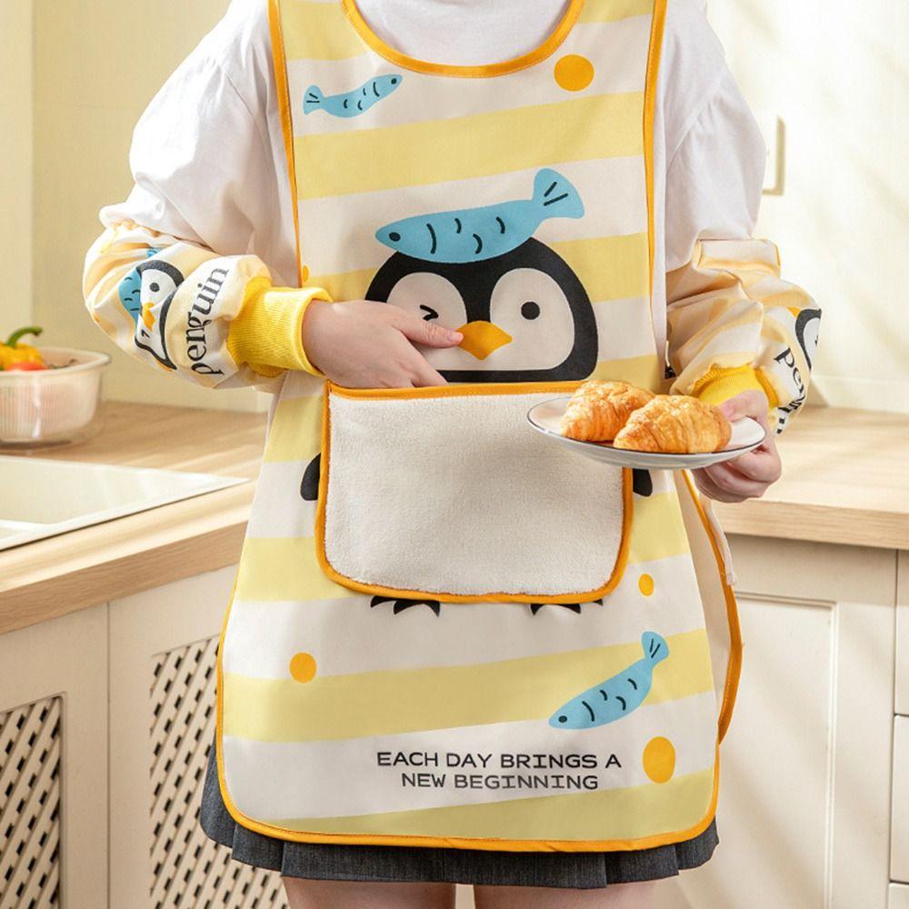 Anti Dirty Wipeable Hands Apron Vest Style Sleeveless Apron  for Cleaning Accessories