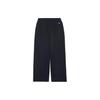 MLB SS24 New York Yankees Logo Pattern Drawstring Straight Leg Casual Pants Women bottoms Black 3FPTB0341-50BKS