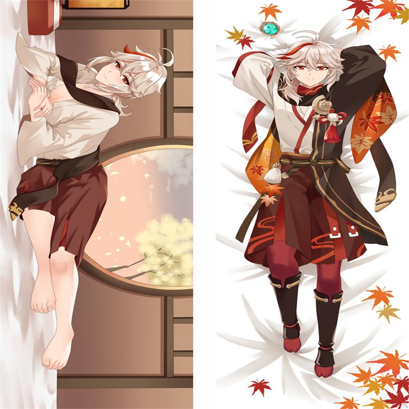 

60x180 см игра Genshin Impact Kaedehara Kazuha Dakimakura чехол двусторонняя подушка для всего тела Чехлы для подушек отаку постельные принадлежности наволочка