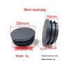 10-100mm Plastic End Cap Inner Plug for Round Tubes