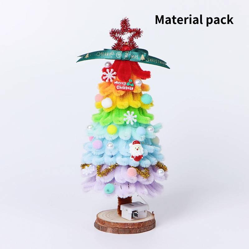 

Decompress Twister Stick Diy Material Pack Gift Christmas Tree Assembly Gift Toy Rainbow