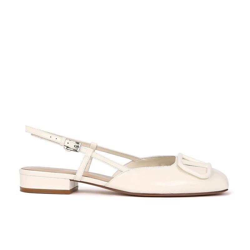 Yuanli Tongxia new fashion single shoes 2025 spring women's square head comfortable high heels women's high-end women's shoes