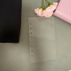 A6 Frosting Thick line Acrylic Loose Leaf Binder Cover DIY Account Book Journal Planner Office Stationery Supplies