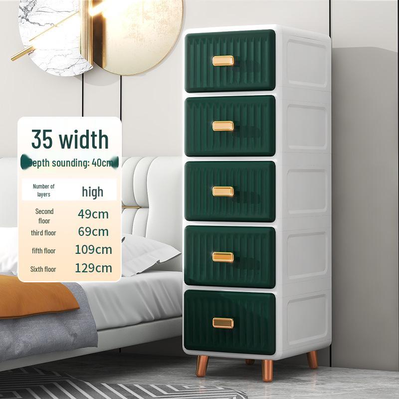 European-Style Plastic Storage Cabinet for Toys and Baby Clothes