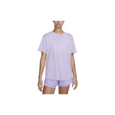 Solid Color Dopamine Quick-Dry Loose Casual Short Sleeve Drop Shoulder T-Shirt Women T-Shirts Purple FN2815512