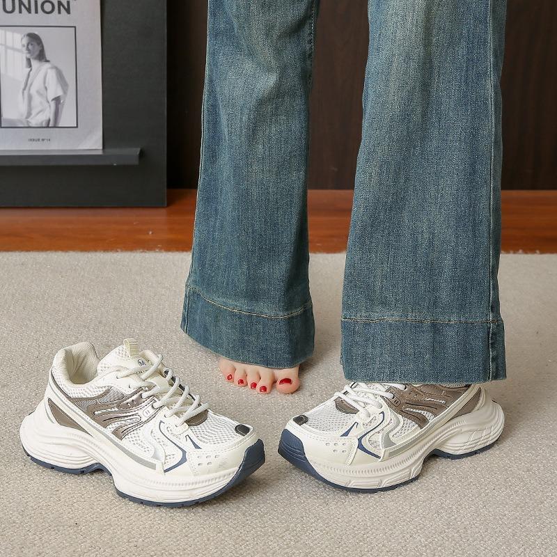 New Dad Shoes Women's Spring Student Sports Running Casual Shoes Platform Heightening Shoes