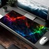 Large Gaming Mouse Pad Neon Lightning Design Desk Mats with Non-Slip Rubber Base Durable Long Keyboard Pads for Home Office Game