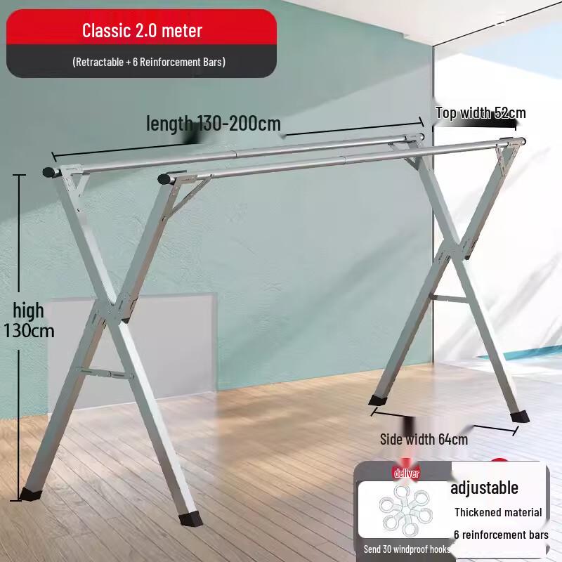 Changbaosen Stainless Steel Folding Retractable Laundry Drying Rack