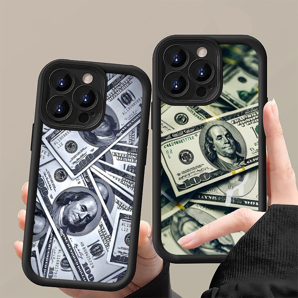 USD Dollar Thicken TPU Mobile Phone Case for iPhone 17 16 15 14 13 12 11 Air Pro Max Plus Colorful Cover