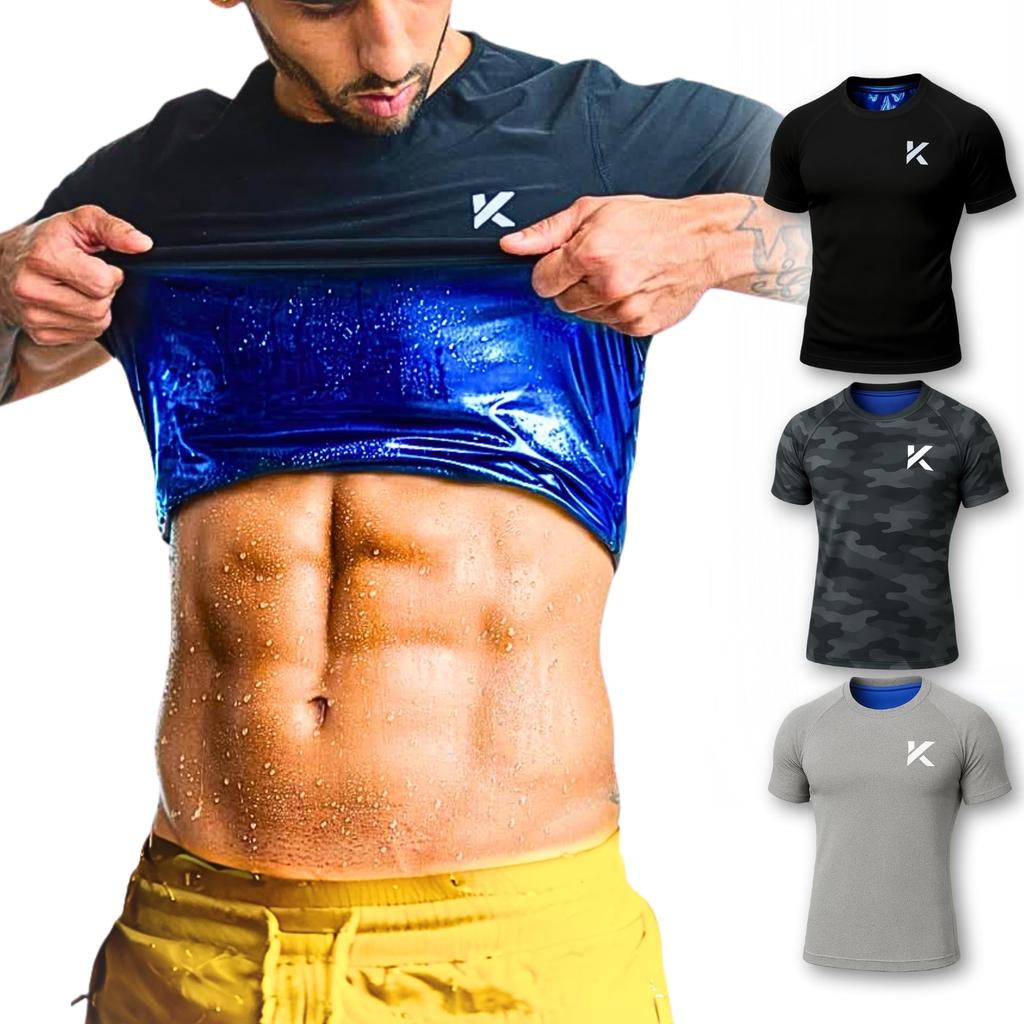Over Sauna Shirt Made the World Sauna Sauna Size L [Kewlioo] [2,500 Reviews, 1,000,000 Sold, America's #1 That's Sweaty] Men's Shirt, Suit,