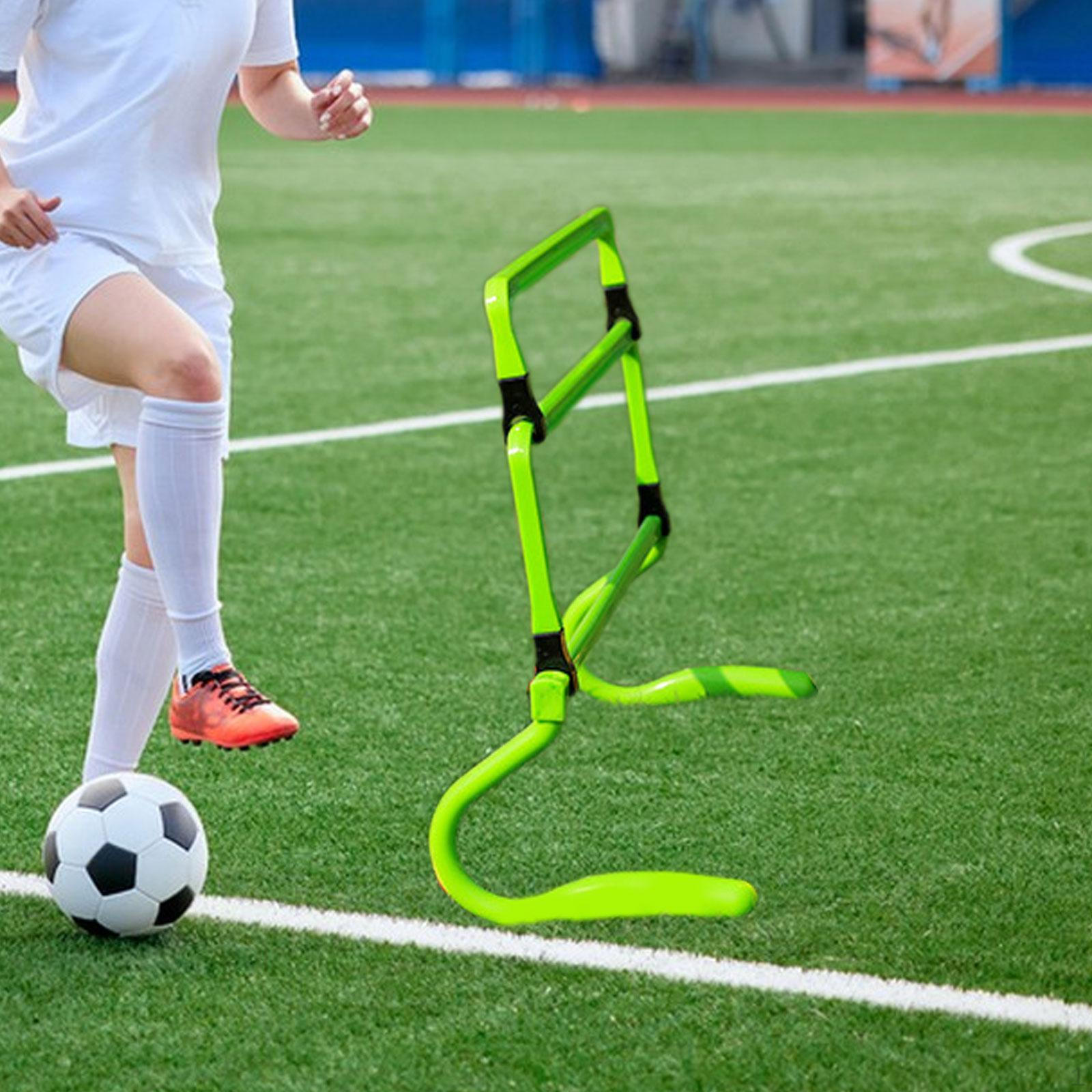 

Agility Hurdles Adjustable Height Portable Speed Training Equipment for Foot Exercise Basketball Green