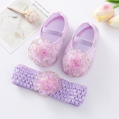 Pasgeboren Baby Eerste Loop schoentjes Schattig Mode Kant Bloemen Prinses Ledikant Schoentjes Zachte Zool Meisje Antislip Schoenen voor Feest Bruiloft