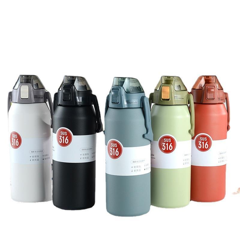 316 Nerezová vakuová baňka Velkokapacitní kelímek na brčko