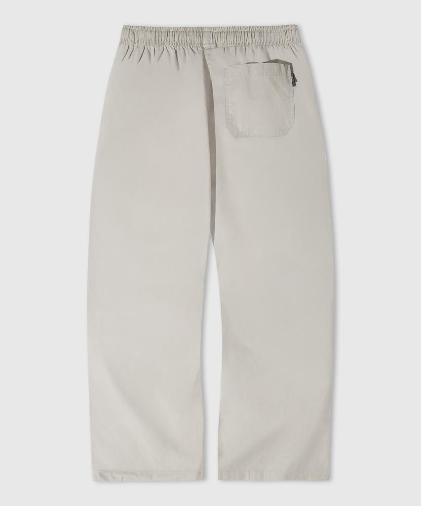 LEMAIN SECOND Linen-Like Elastic Waist Wide Pants [Light Beige]
