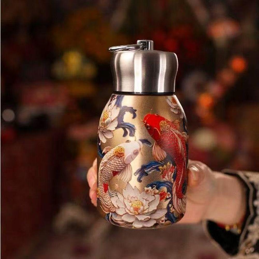 316 Stainless Steel Insulated Cup Leak Proof Portable Water Bottle Durable 300ml Slim Insulated Thermal Water Bottle