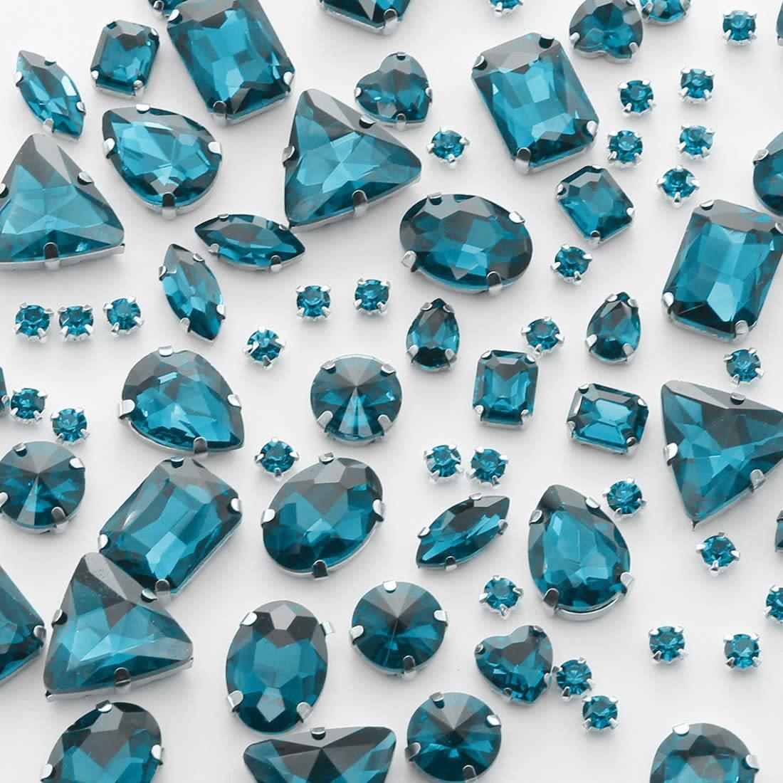 

100 шт. Стразы смешанные коготь дрель стеклянный кристалл швейная дрель DIY аксессуары для одежды свадебные аксессуары стразы пришиваем бусины Mixed size-100 pcs