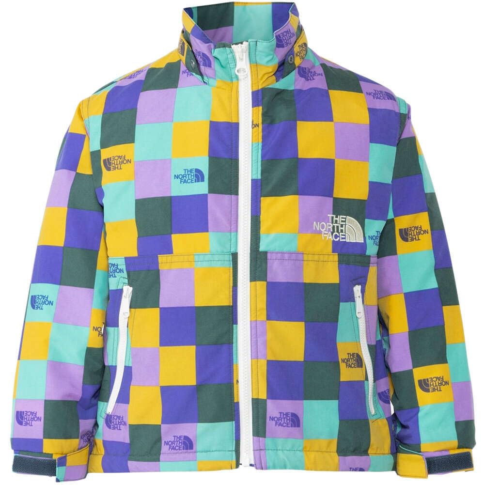 The North Face and Toddler Novelty Compact Nomad TNF Block Size 110 Kids' Jacket, Unisex, Windproof, Water-Repellent, Lightweight, Green,