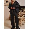 QICED Women's Fashion Casual Autumn Winter Long Sleeve  Pants Suits