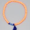 BONBEAU Neon Color Point Tassle Beads Bracelet 5 Colors