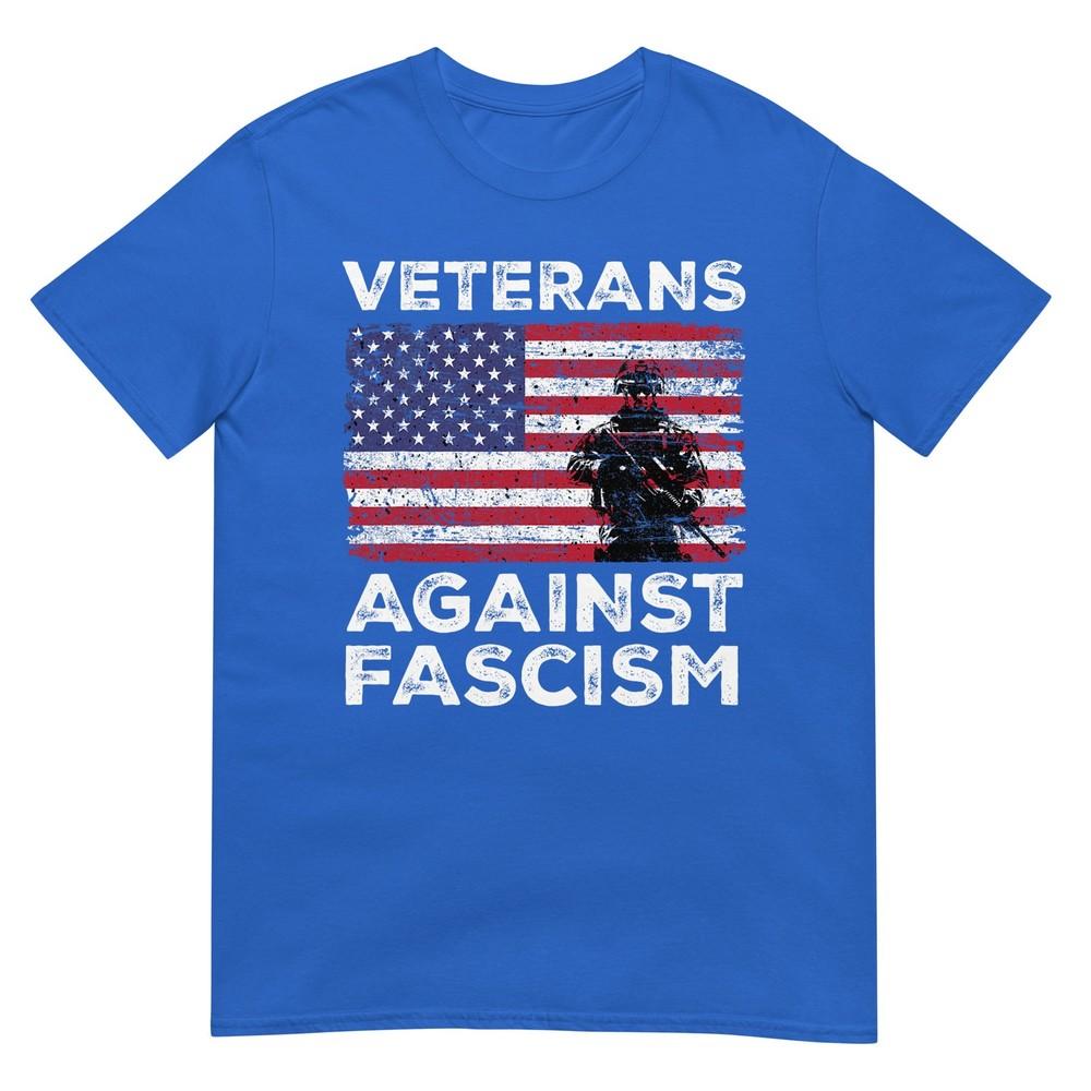Veterans Against Fascism Vintage Us Army Patriotic Soldier TShirt