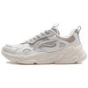 New LiNing Stream Fireflies Abrasion Resistant Low Top Casual Shoes Women's White Gray AGCT388-4