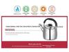 European Style Whistling Kettle - Thickened Stainless Steel for Induction and Gas Stoves, Angled Spout, Universal Design