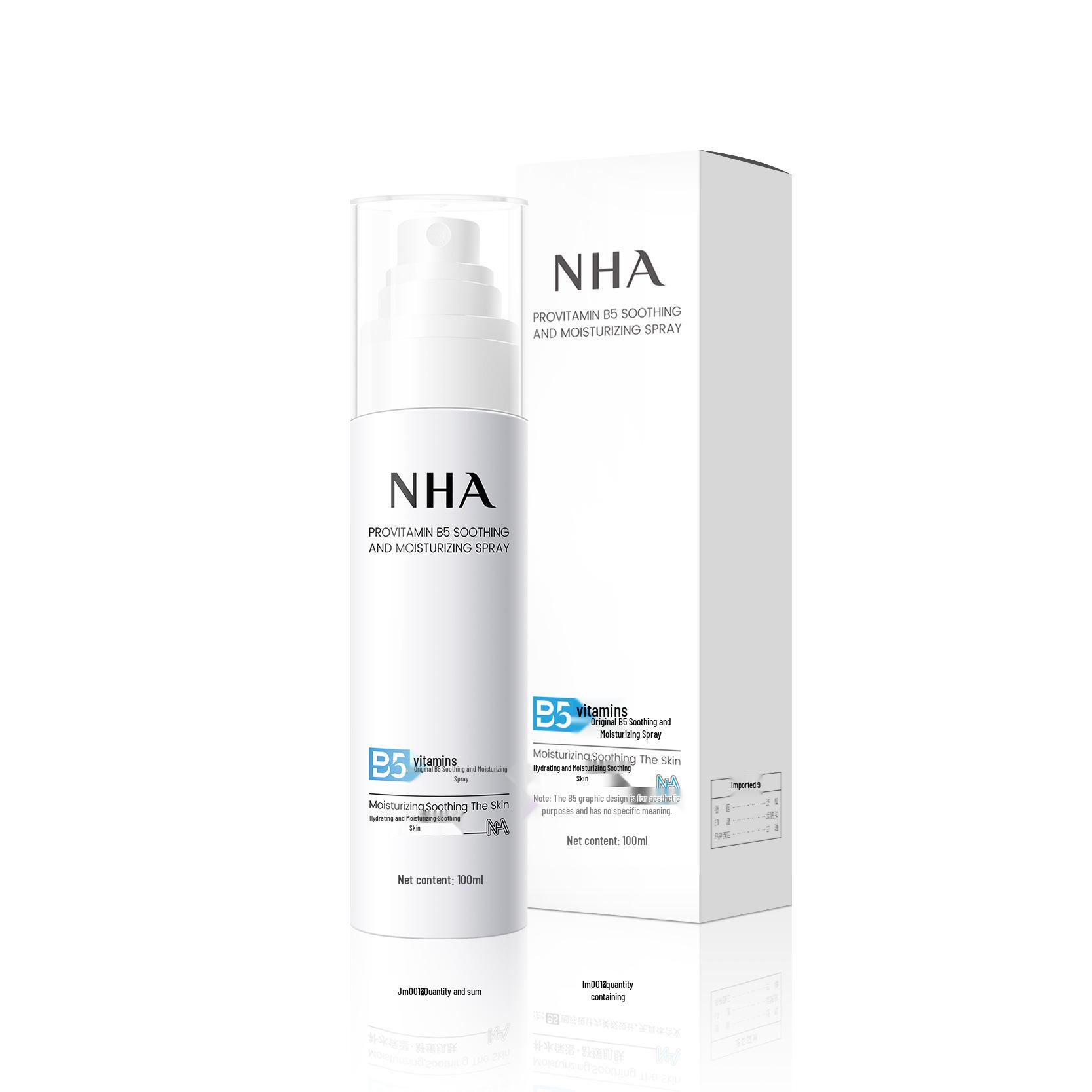 NHA B5 Soothing Moisturizing Spray with Bifida Ferment and Oil-Control Hydration Essence.
