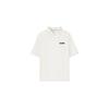 Comfortable Versatile Fashionable Short Sleeve Polo Shirt Men Tops Cotton-Candy-White L225M116-0074
