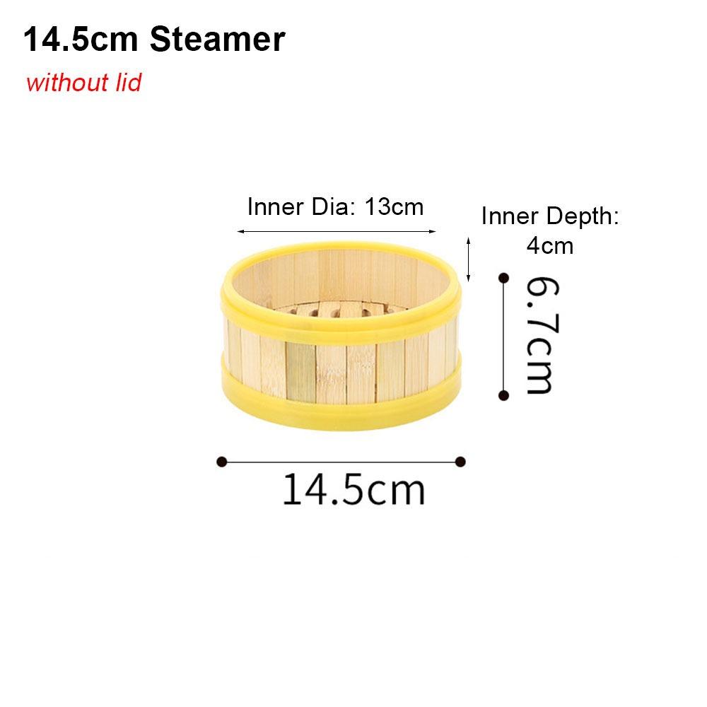 1Pcs With Lid Steamer Basket Handmade Kitchen Cookware Durable Bamboo Steamer  Chinese Food Making